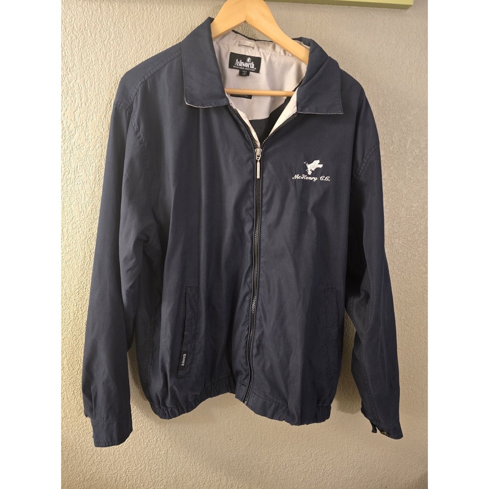 Ashworth Weather Systems‎ Navy Jacket L McHenry C.C.